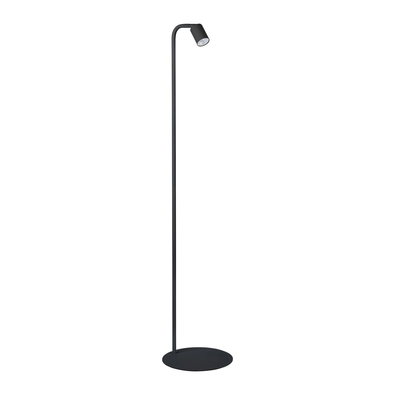 Lampadaire petit 140 cm abat-jour ajustable noir