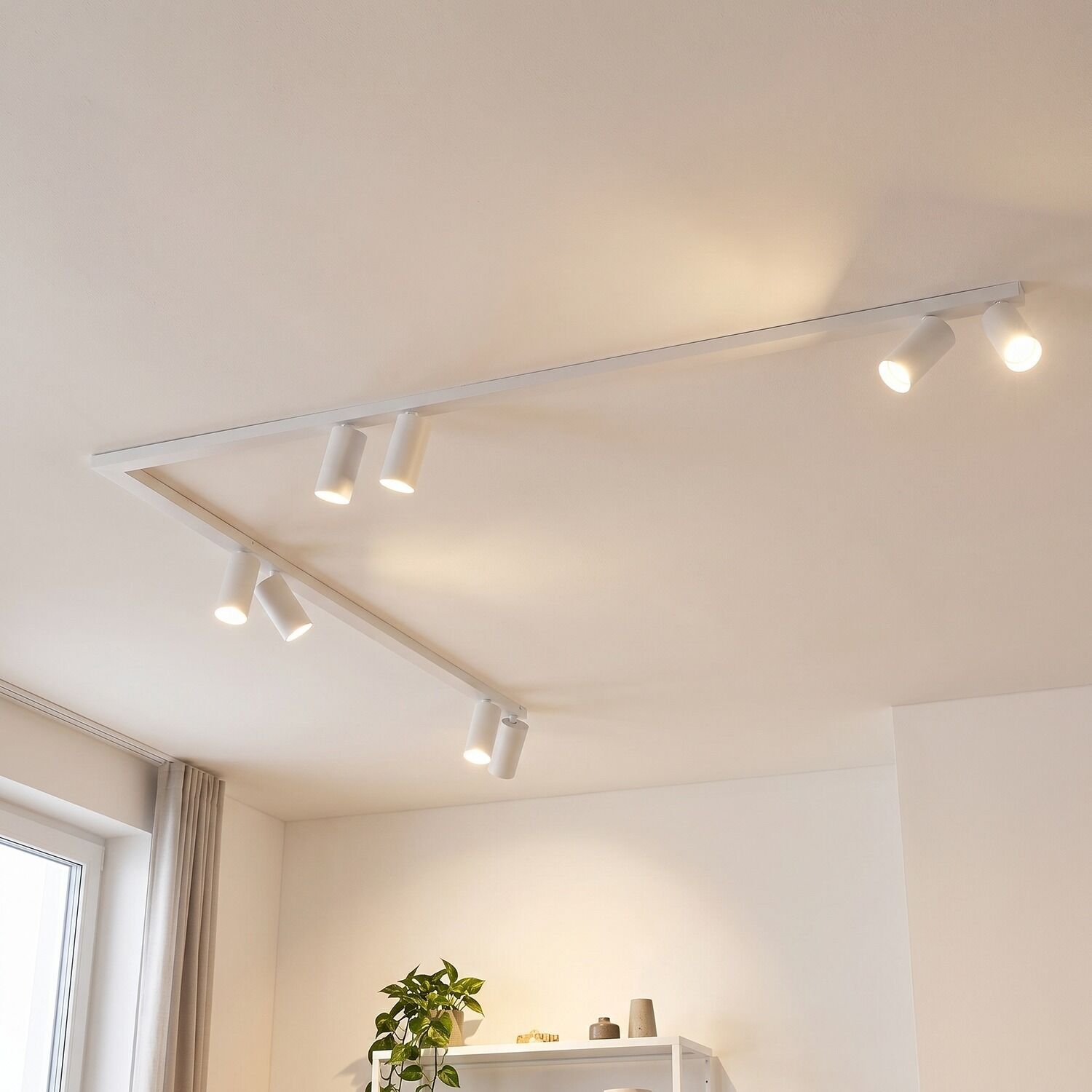 deckenleuchte, spotlight, track lighting, weiß, zimmerbeleuchtung