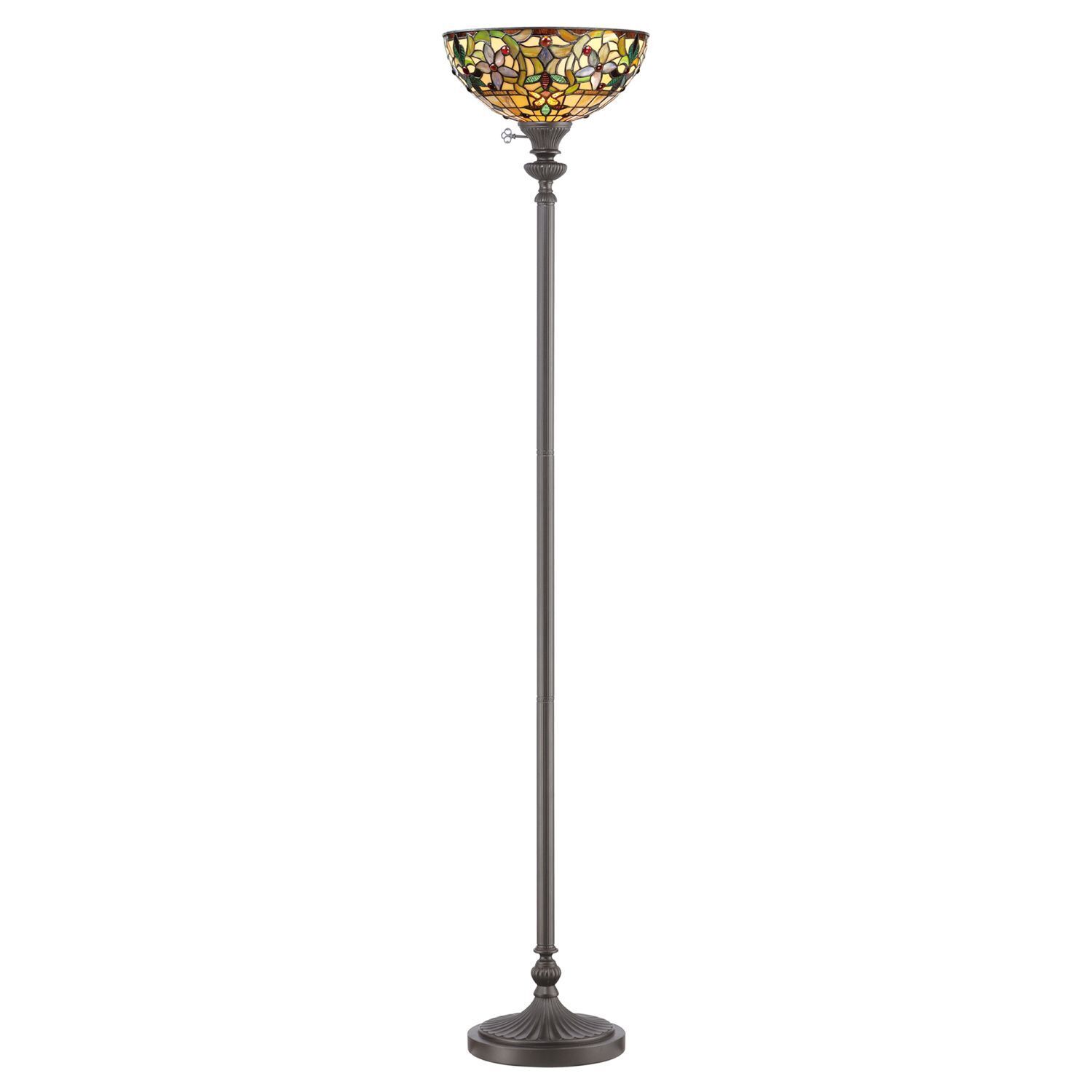 Lampadaire FARFALLA 6 Bronze 178cm Lampe Tiffany