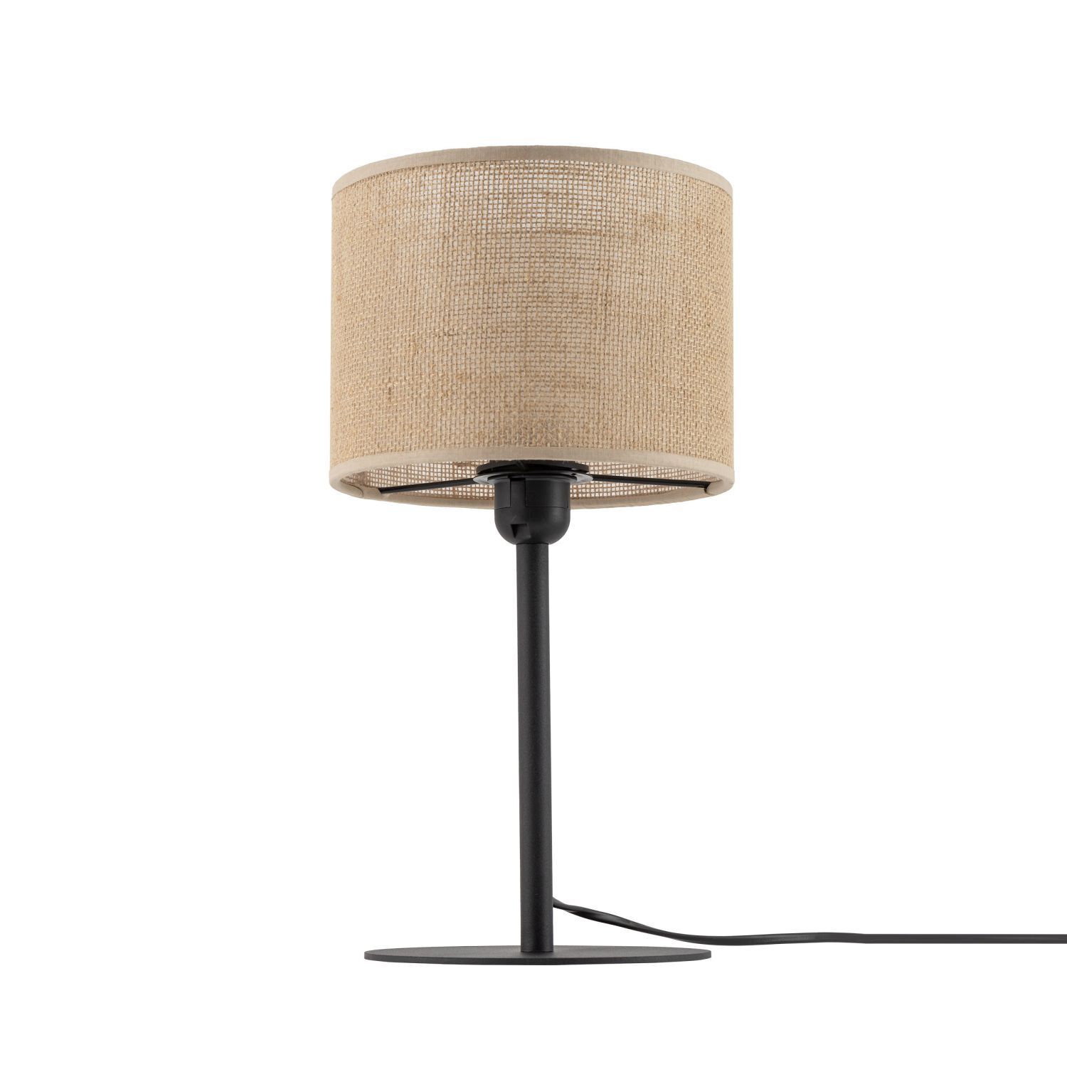 Lampe de table Boho 39 cm de haut Ø 22 cm métal jute E27