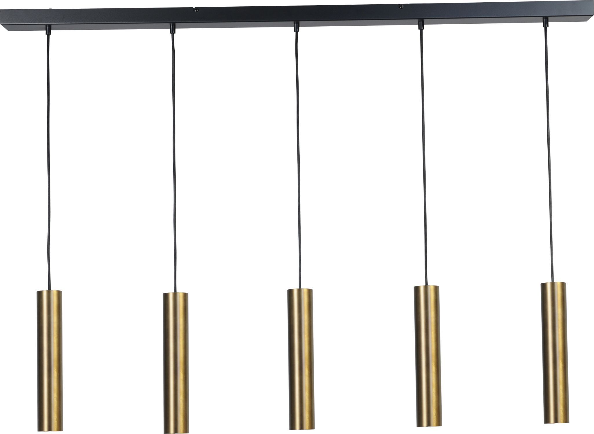 Suspension métal noir laiton orientable GU10