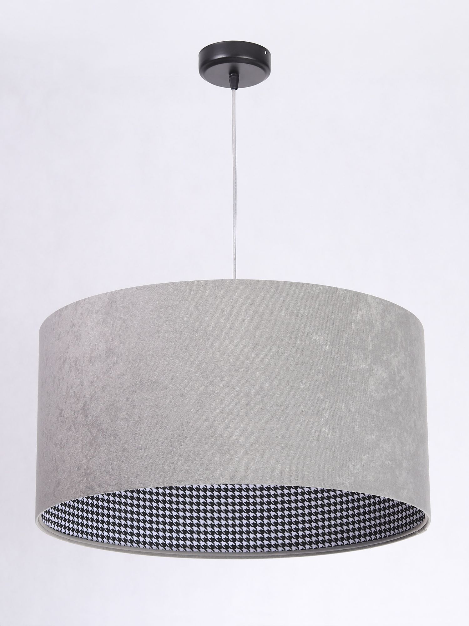 Lampe à suspendre Abat-jour Gris Rétro ronde Table à manger