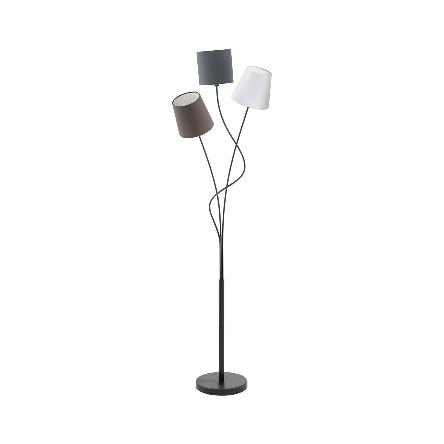 Lampadaire chic Maronda anthracite 3-Flmg