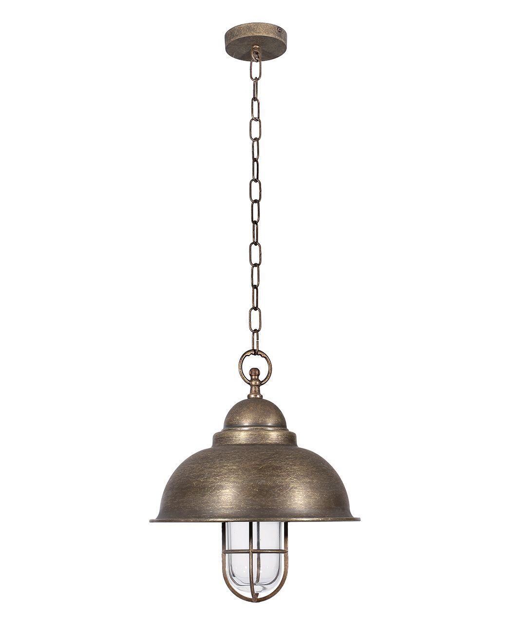 Lampe laiton extérieur IP44 en bronze antique Maritim