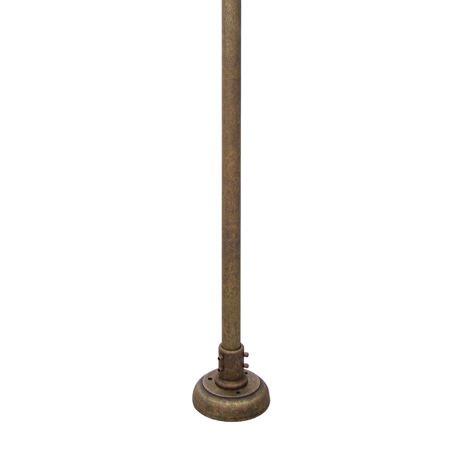 Lampe d'allée maritime laiton verre IP44 210 cm de haut E27