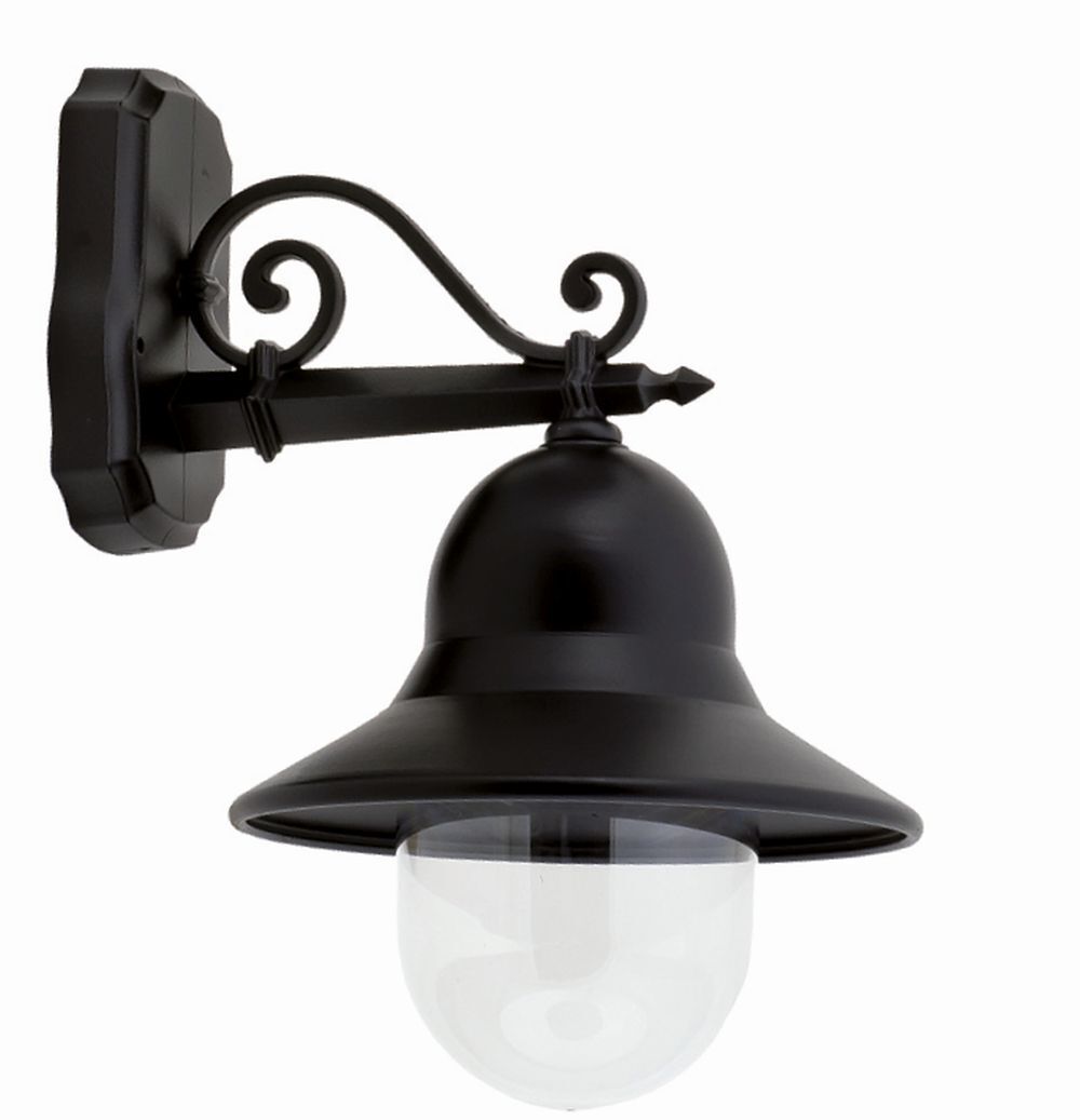 Applique extérieure élégante Noir Rustique IP44 E27