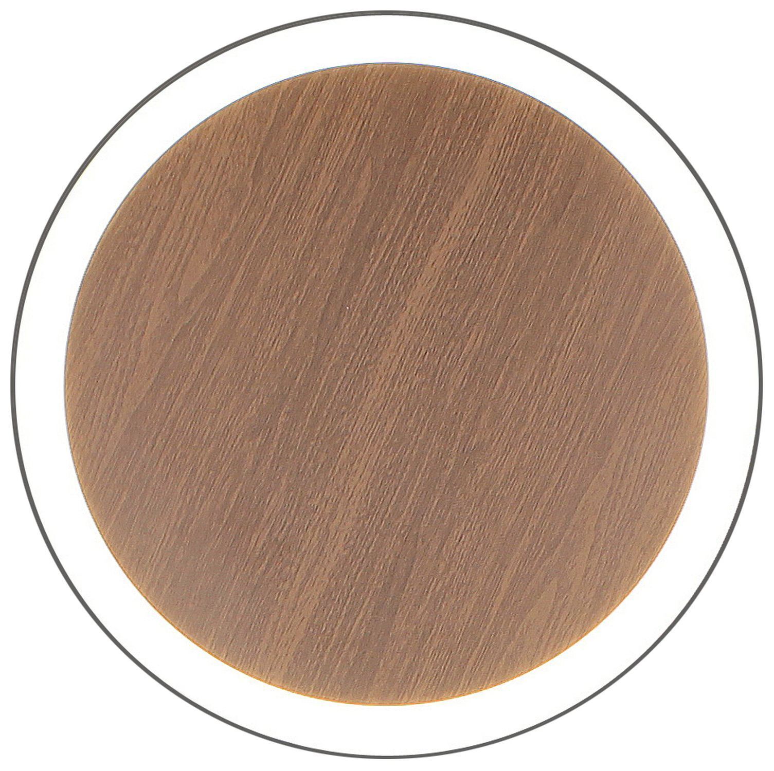 Applique LED Bois Noir ronde Ø40 cm 3500 K dimmable