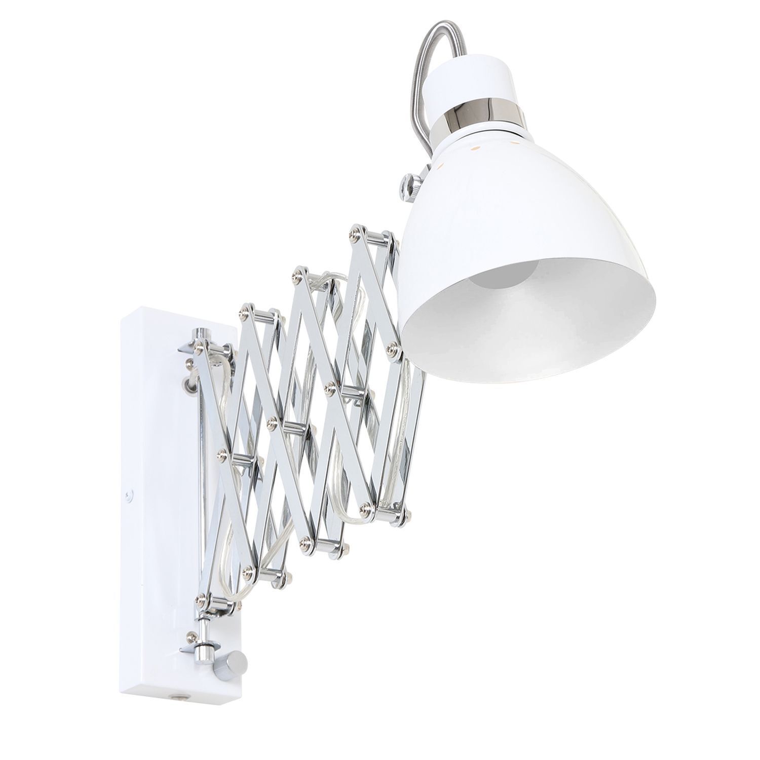 Projecteur mural extensible dimmable Blanc P:90 cm Fiche