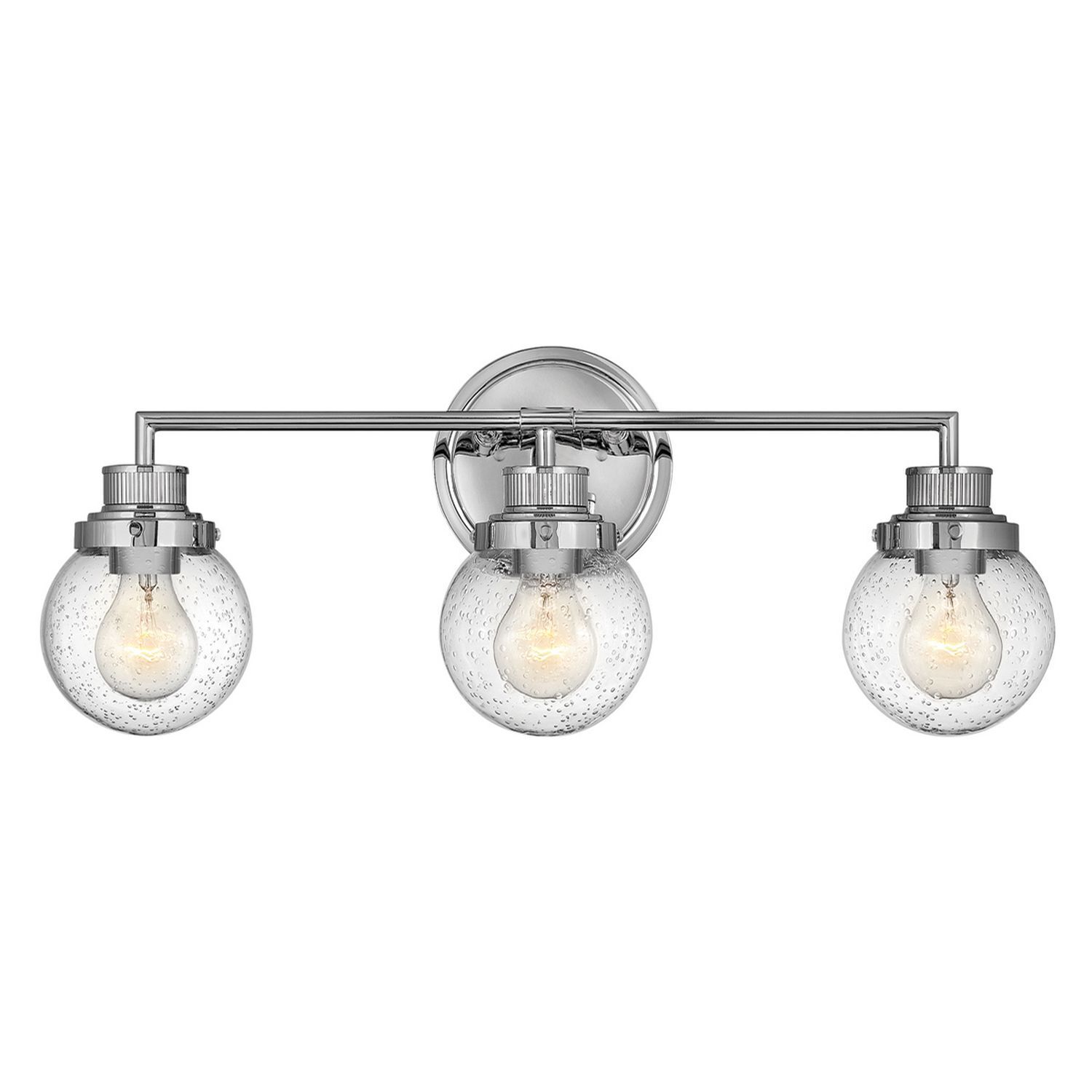 Lampe de salle de bain murale métal verre E27 IP44 L : 61,5 cm Chrome ZOFIA Leuchte, Deckenleuchte, Drinnen, Zimmer, Duscharmatur