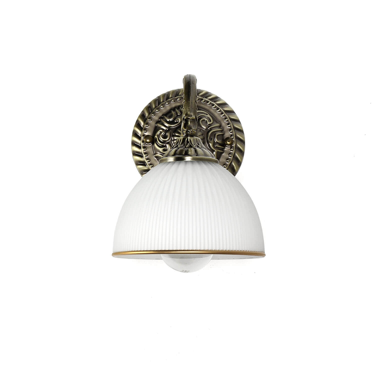 Applique murale Art Nouveau élégante en laiton LOUIS Leuchte