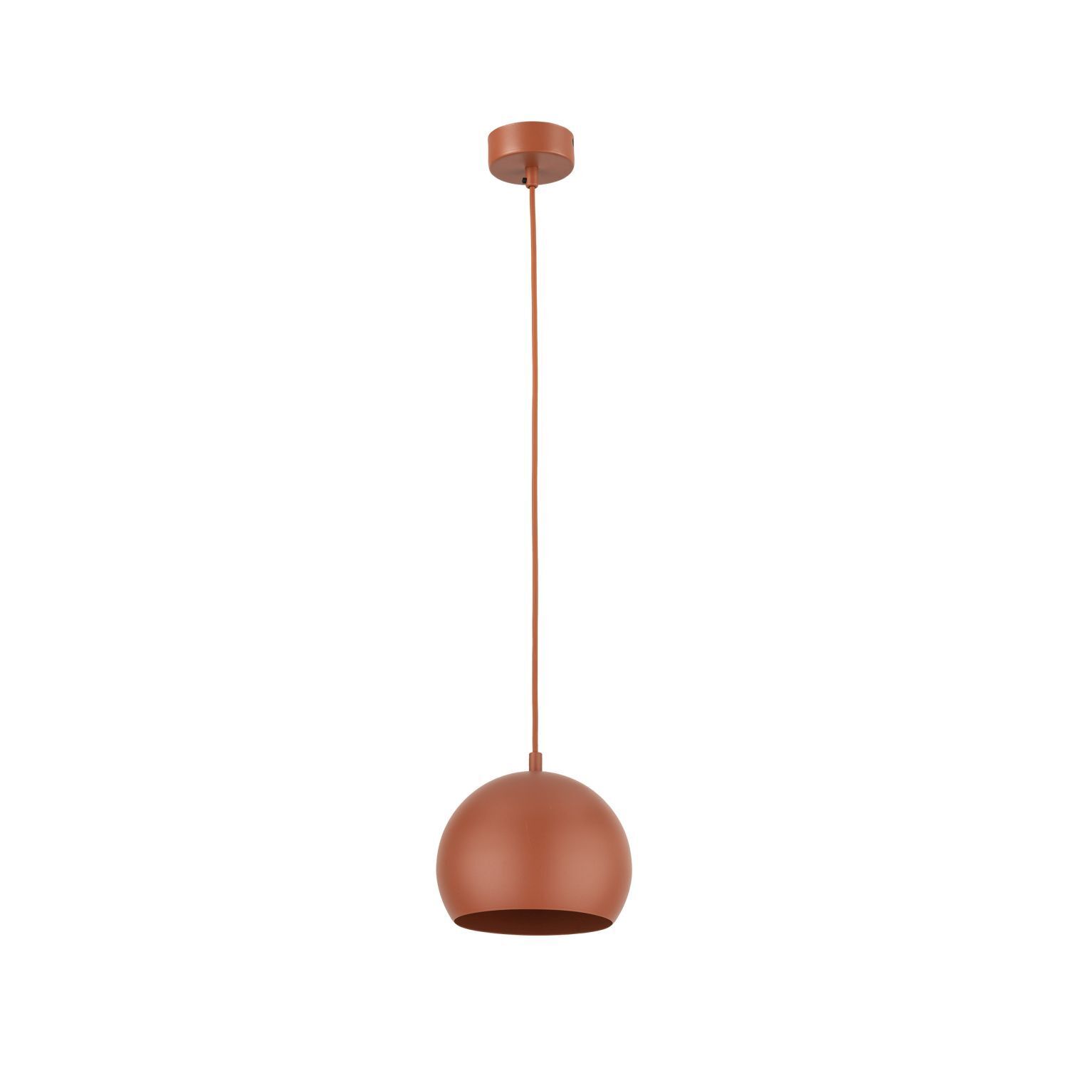 Suspension Métal Rouge Ø 17 cm rond E27 Boule Abat-jour