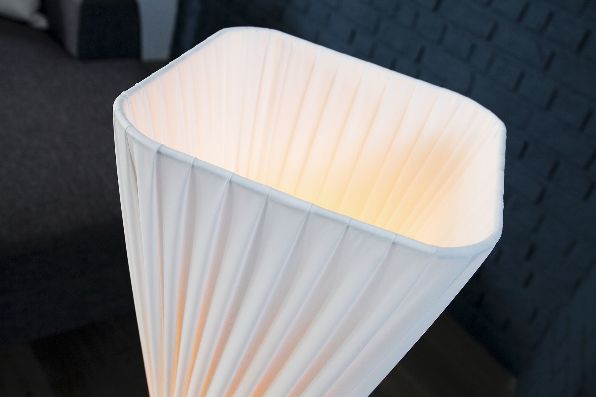 Lampe sur pied extravagante Retro 120cm blanche