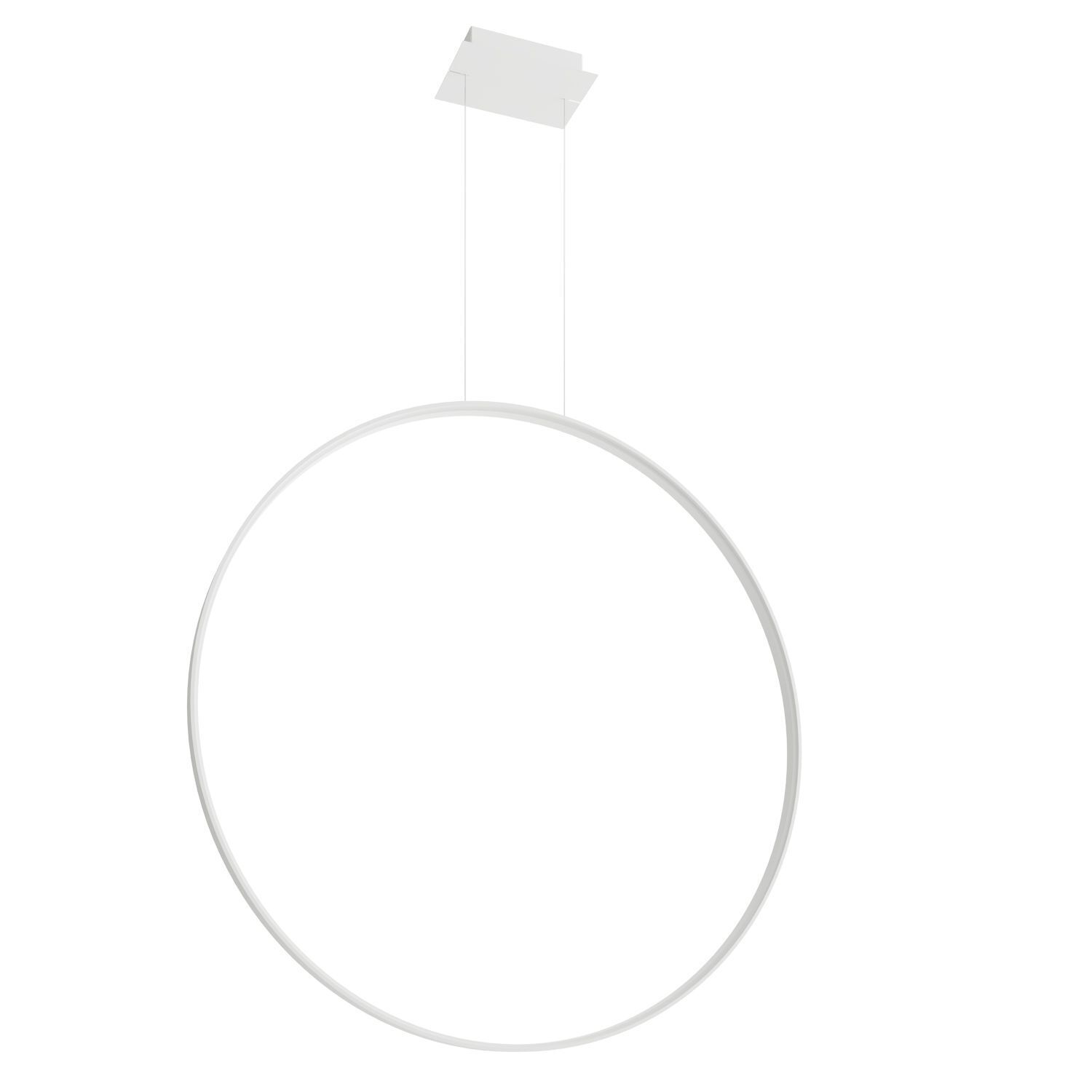 Lampe LED à suspendre ronde Ø 110 cm 3000 K 7820 lm blanc anneau