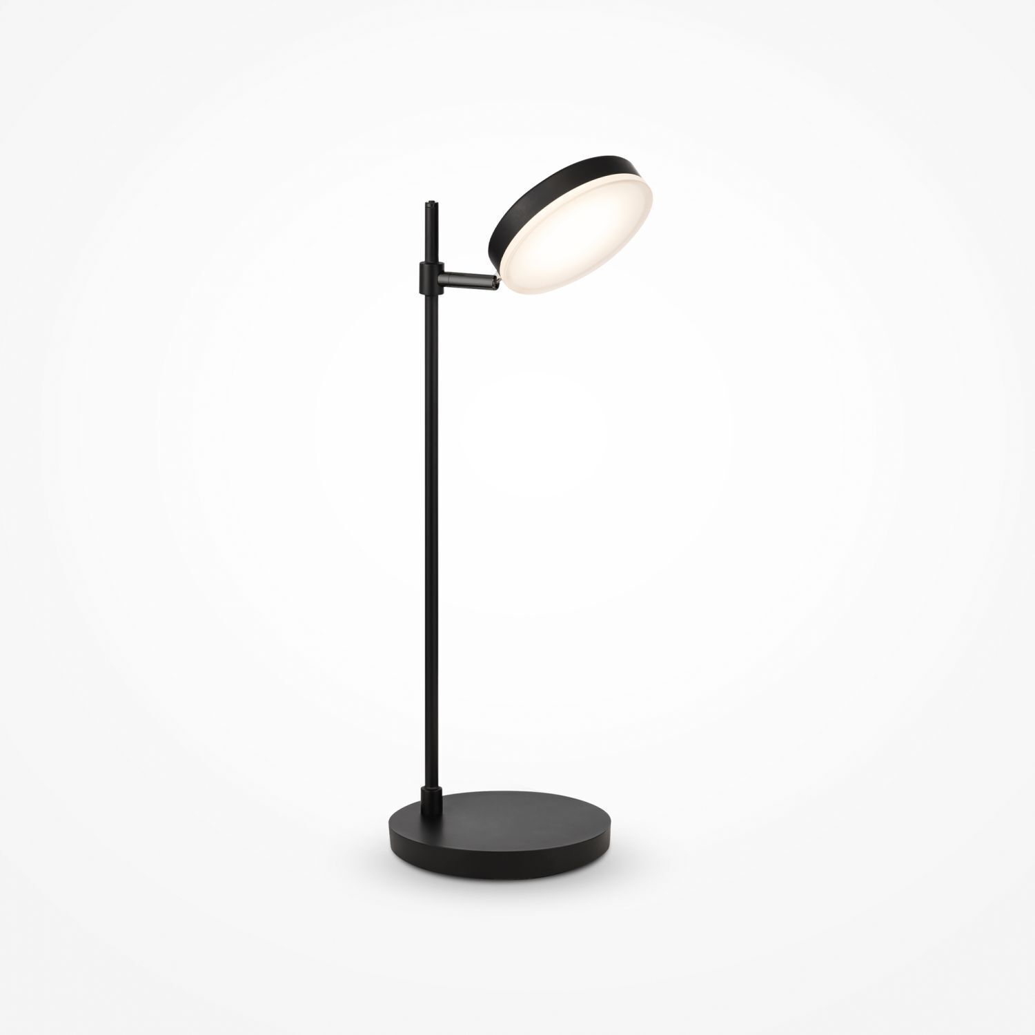 LED Tischlampe Büro flexibel Schwarz 47 cm 3000 K 8 W Stehlampe, Lampe, Stativlampe, Metall, Schwarz