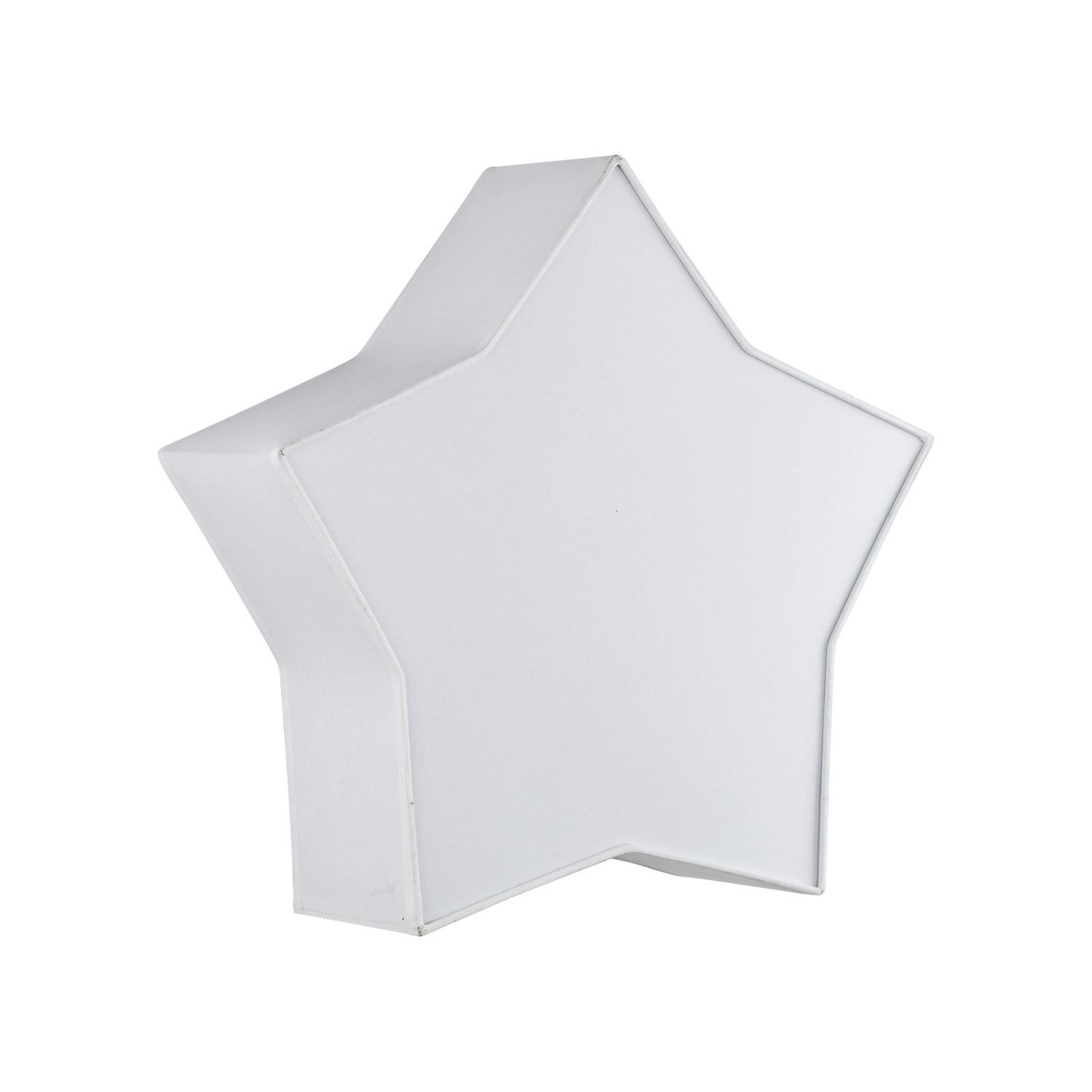 Lampe de chambre d'enfant Blanc Étoile L : 45 cm Tissu Blanc 2x E27 Plafond