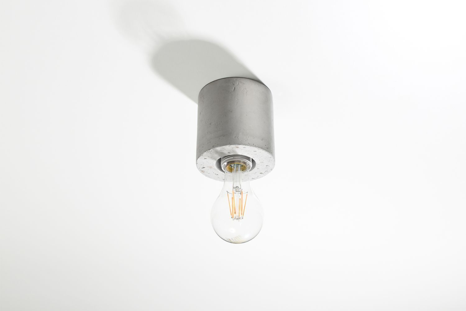 Lampe décorative en béton plafond H:10cm Moderne ronde JAZLEAN