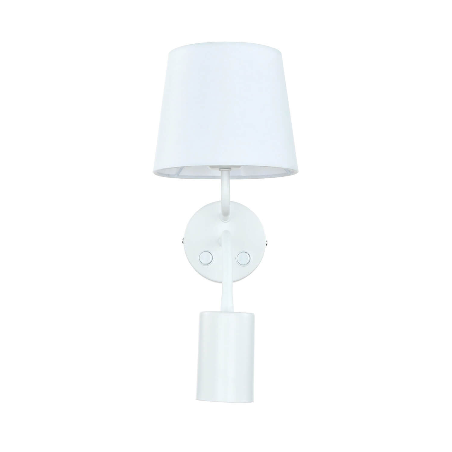 Applique blanche E27 avec lampe de lecture réglable GU10