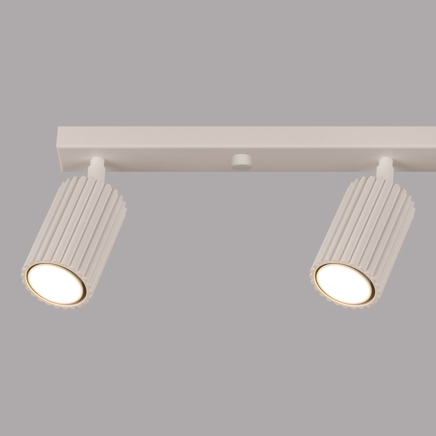 Spot de plafond moderne à 4 flammes GU10 L : 81 cm en crème