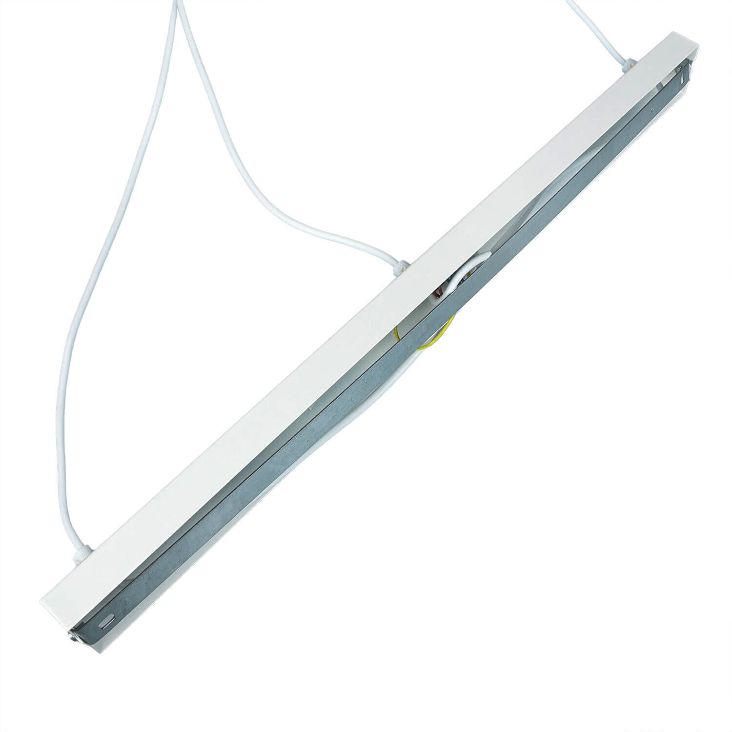 Lampe à suspendre Blanc Métal Bois 3 flammes