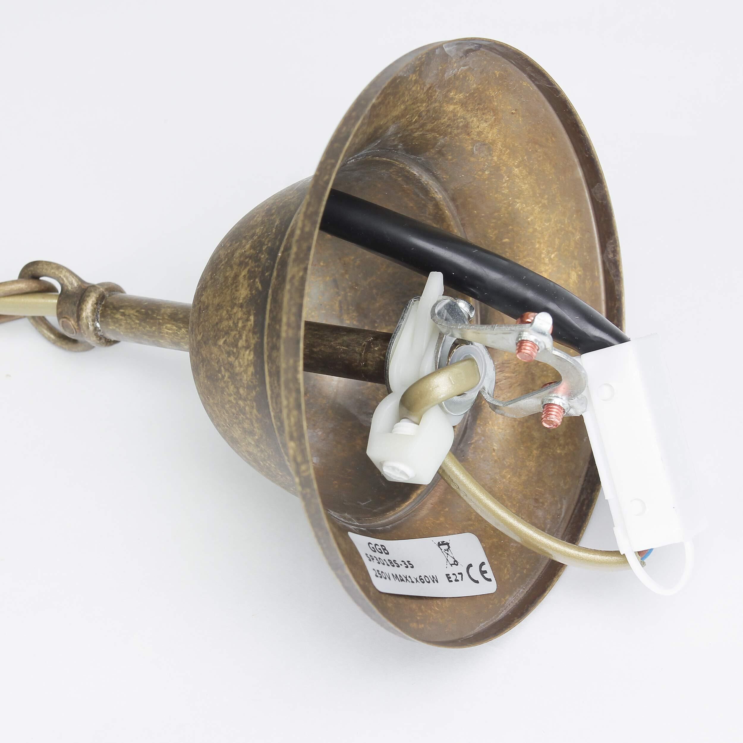 Suspension Bronze Antique Grande main