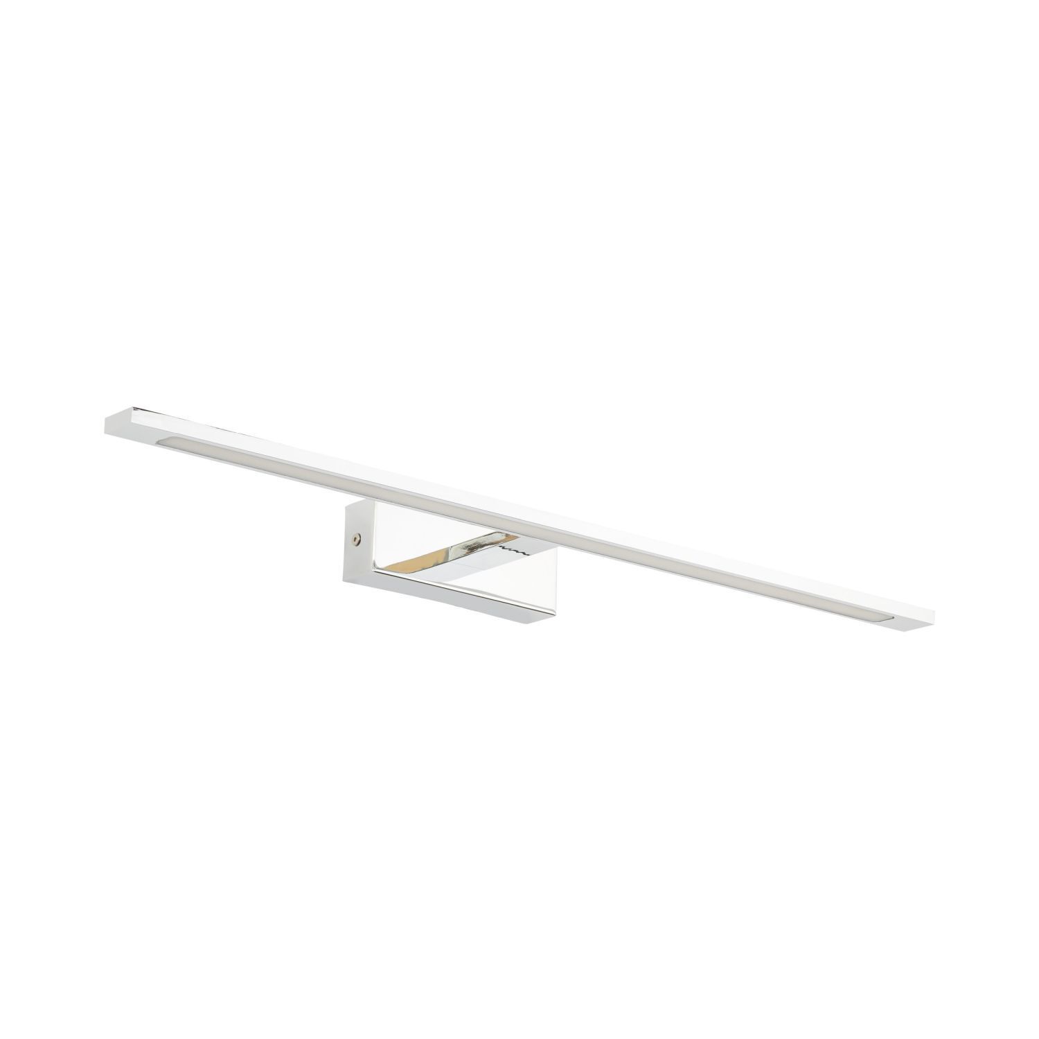 Lampe à tableau LED chrome 62 cm de long blanc neutre 4000 K métal