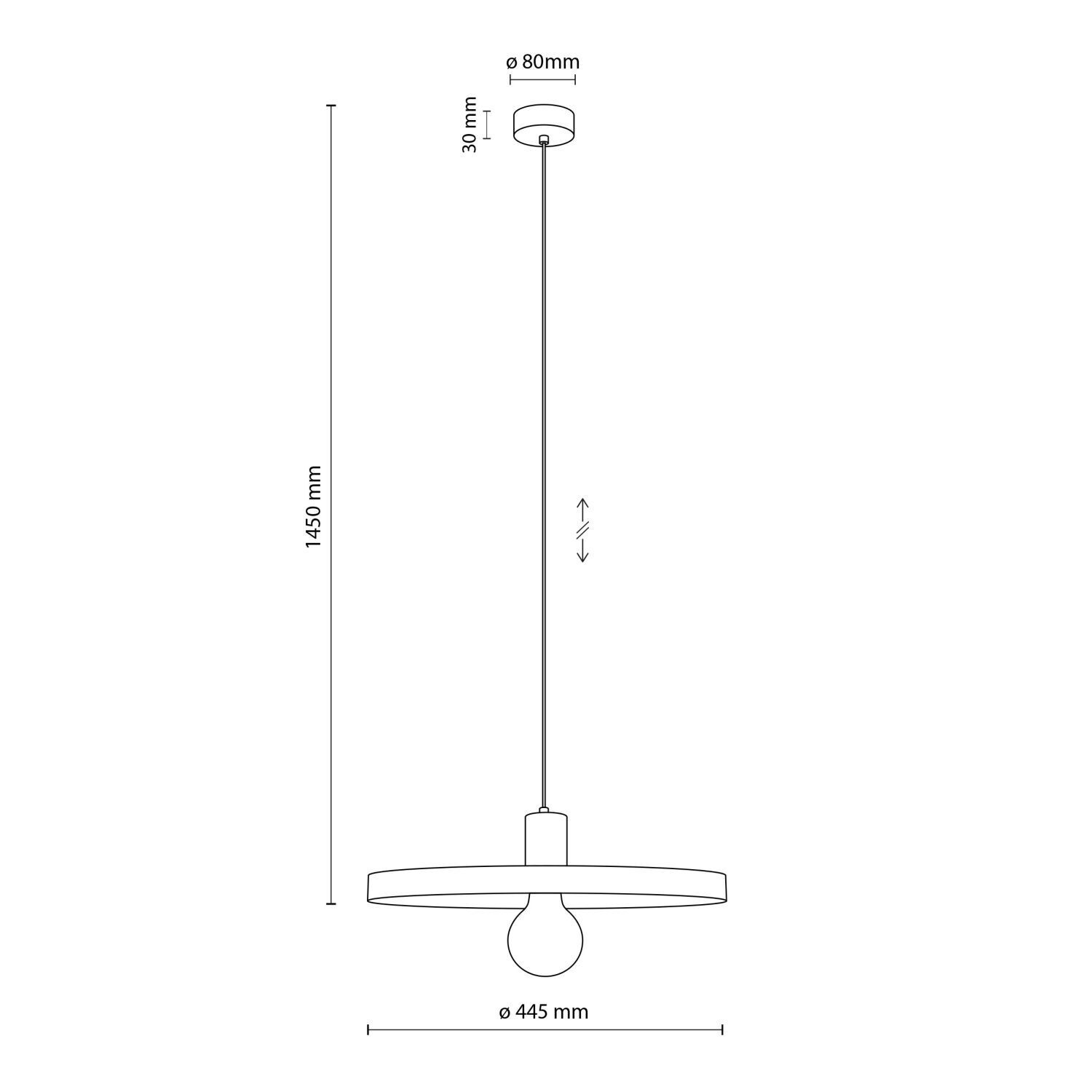 Lampe à suspendre verte E27 Ø40 cm ronde Vintage métal