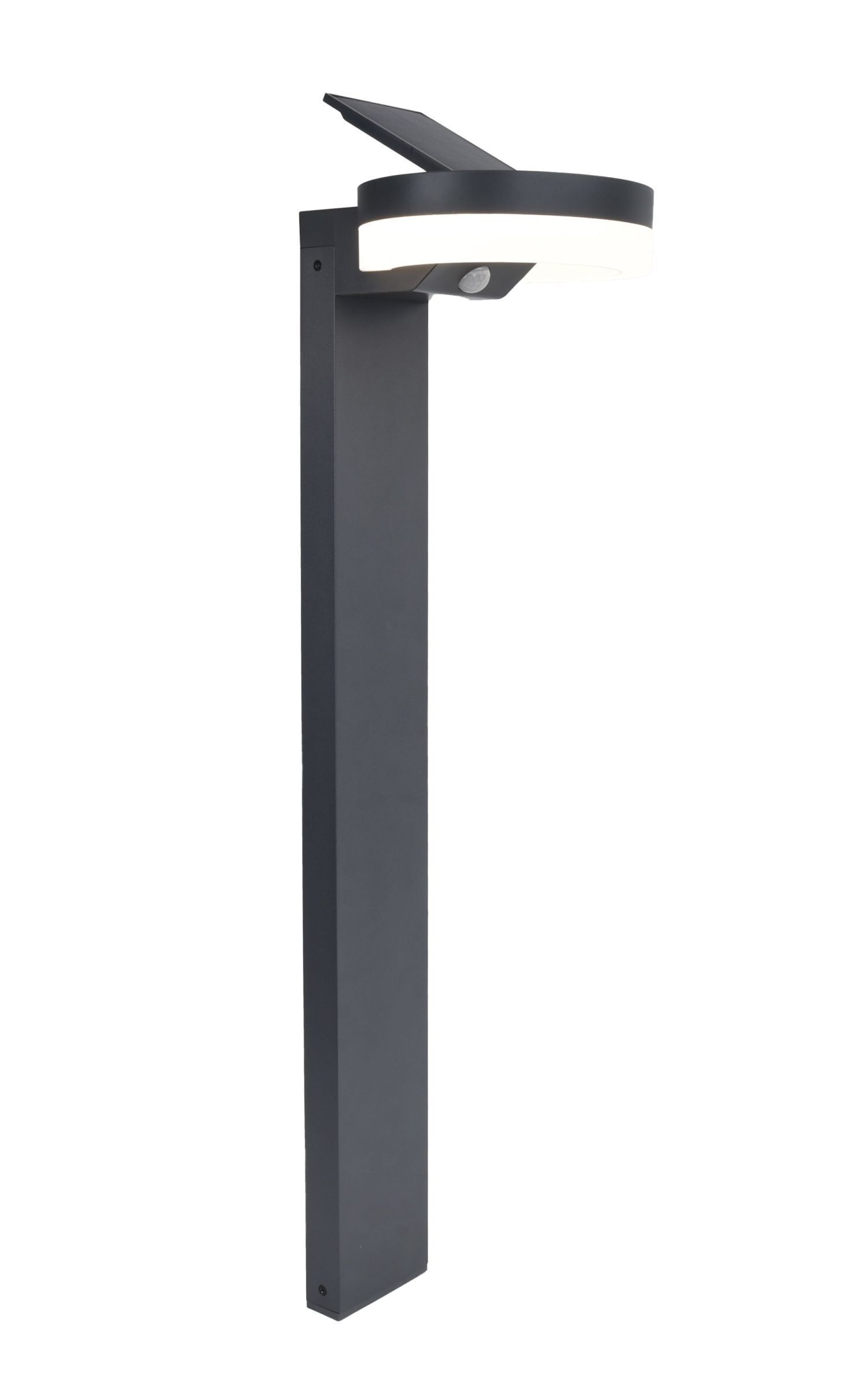 Lampe d'allée solaire LED capteur anthracite IP54 12 W 74 cm