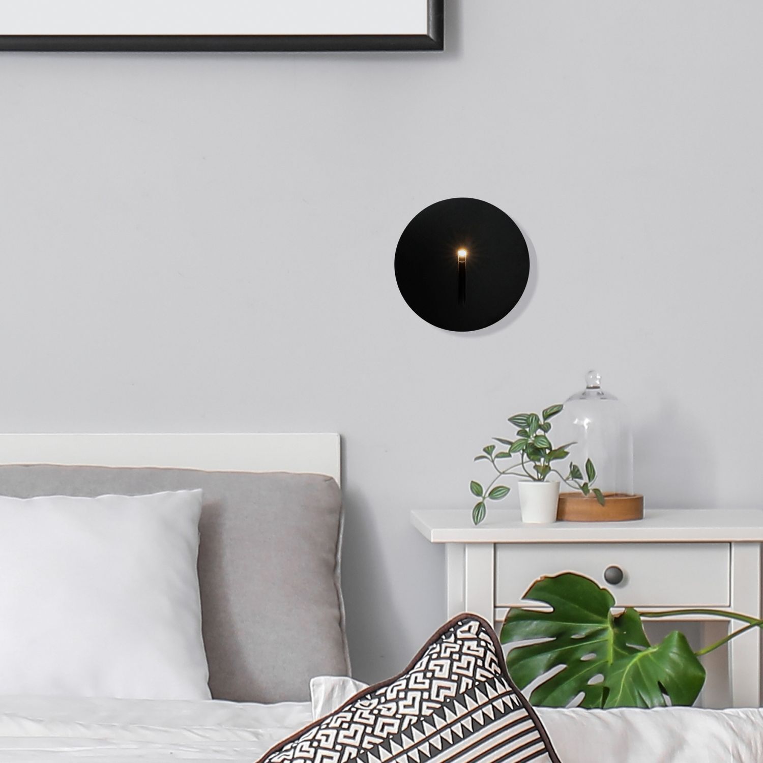 LED Wand Einbauleuchte Aluminium IP54 3000 K warmweiß Kissen, Dekoration für Zuhause, Innenarchitektur, Pflanze