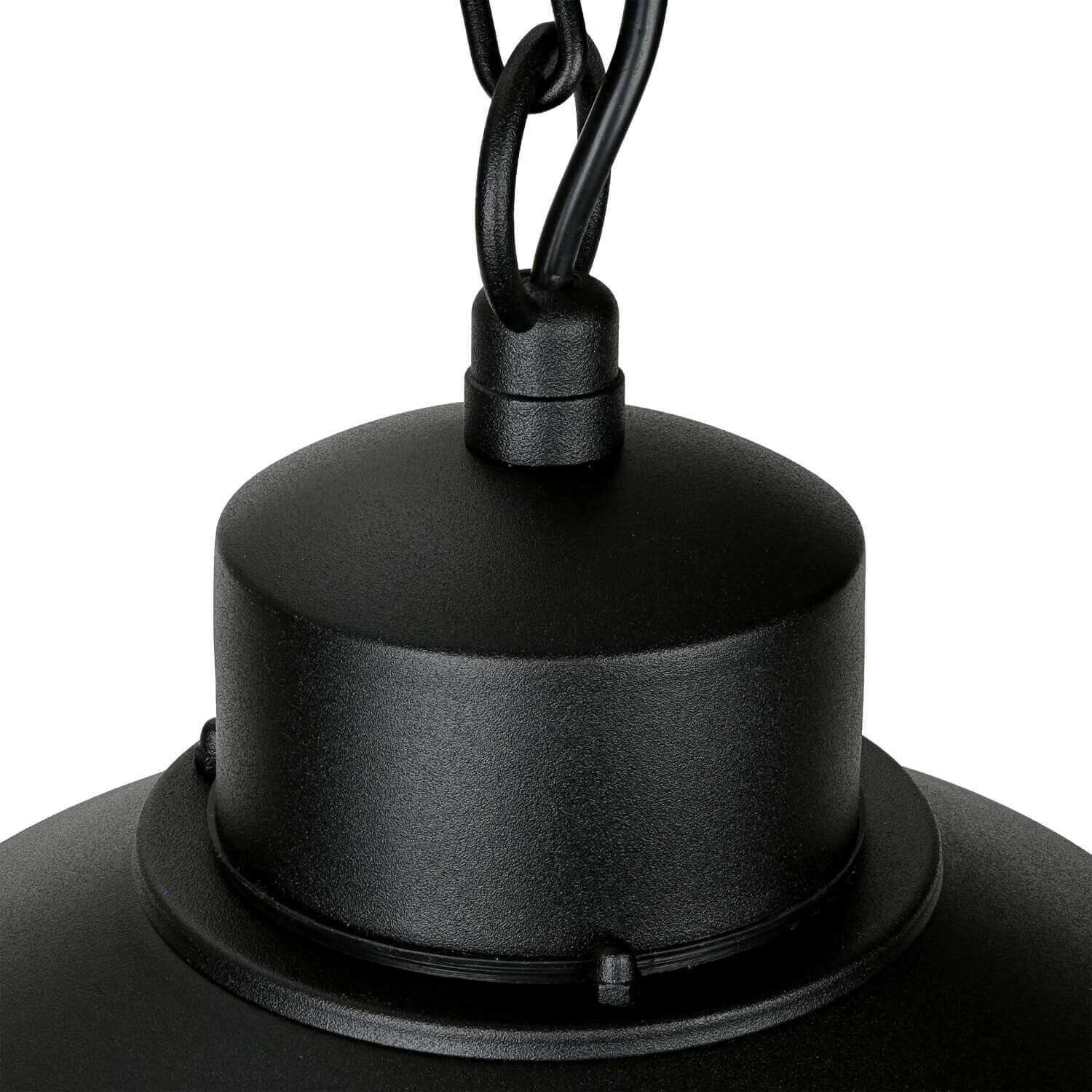 Lampe d'extérieur IP44 E27 noir verre inox Maritim