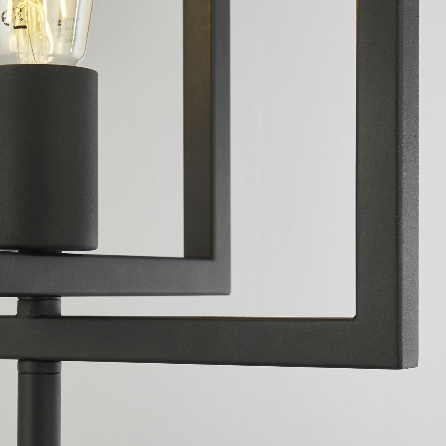 Lampe de chevet 60,5 cm E27 Noir Métal Rétro DEAN