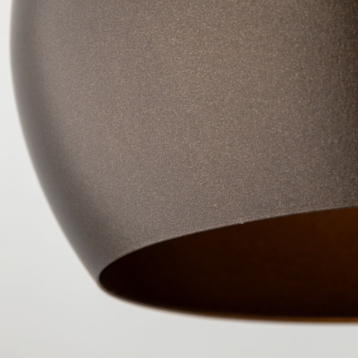 Suspension Marron Métal rond Ø 17 cm petit E27 Boule Lampe, Lampenschirm