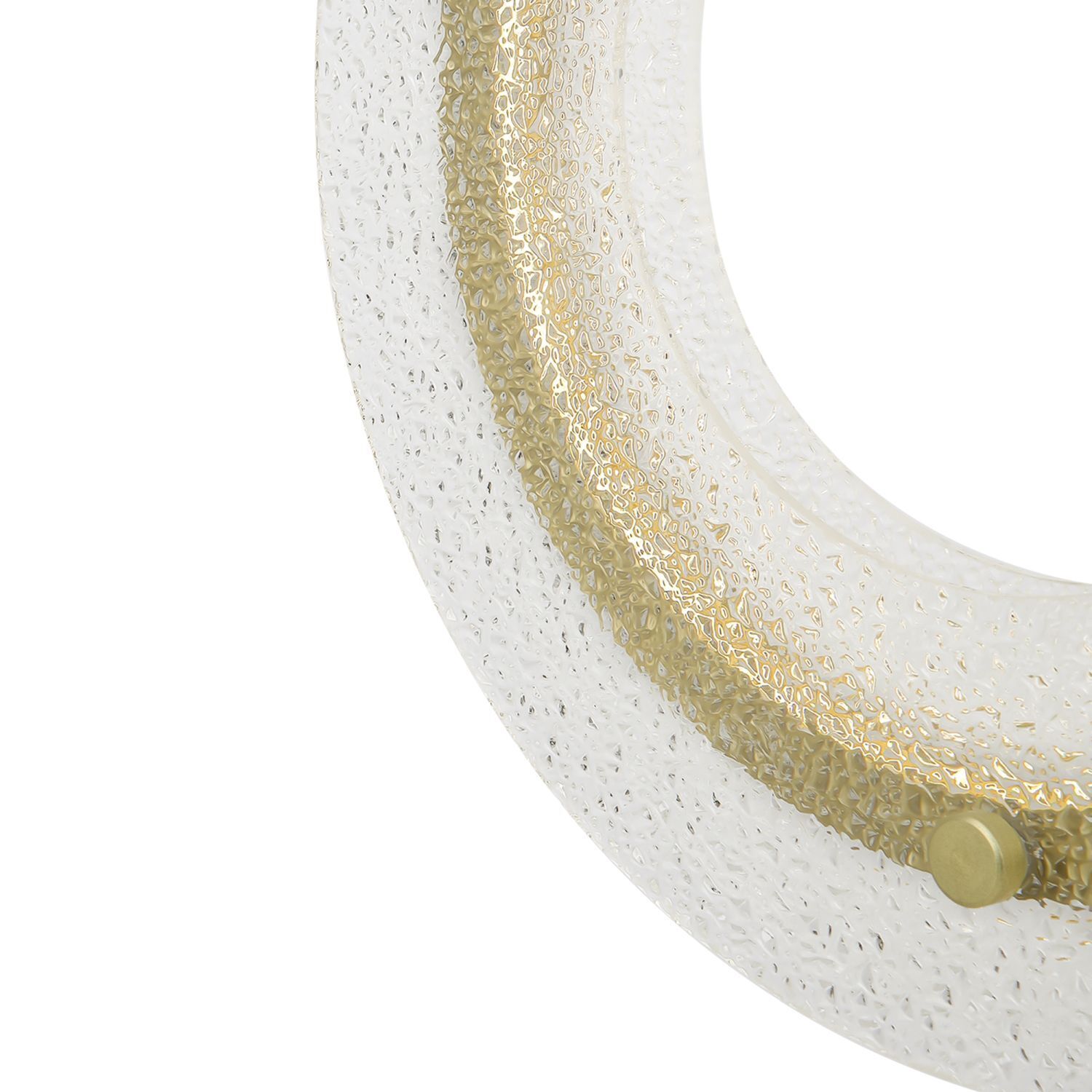 Wandleuchte LED Aluminium Glas 133,1 cm hoch in Gold Leuchter, Lampe