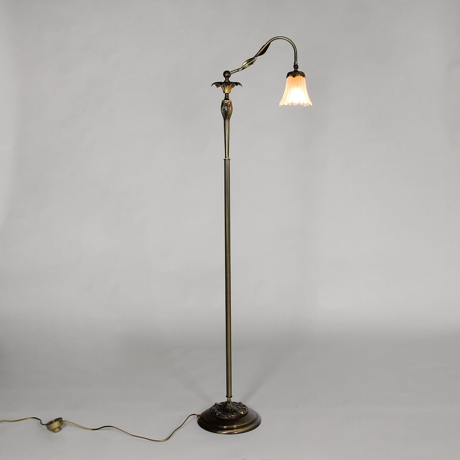 Premium Lampadaire Laiton Bronzé Lampe