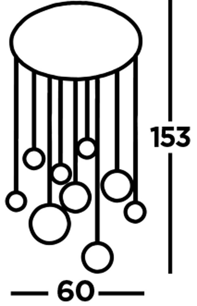 Lampe LED suspendue 4000 K 3992 lm Ø 60 cm ronde