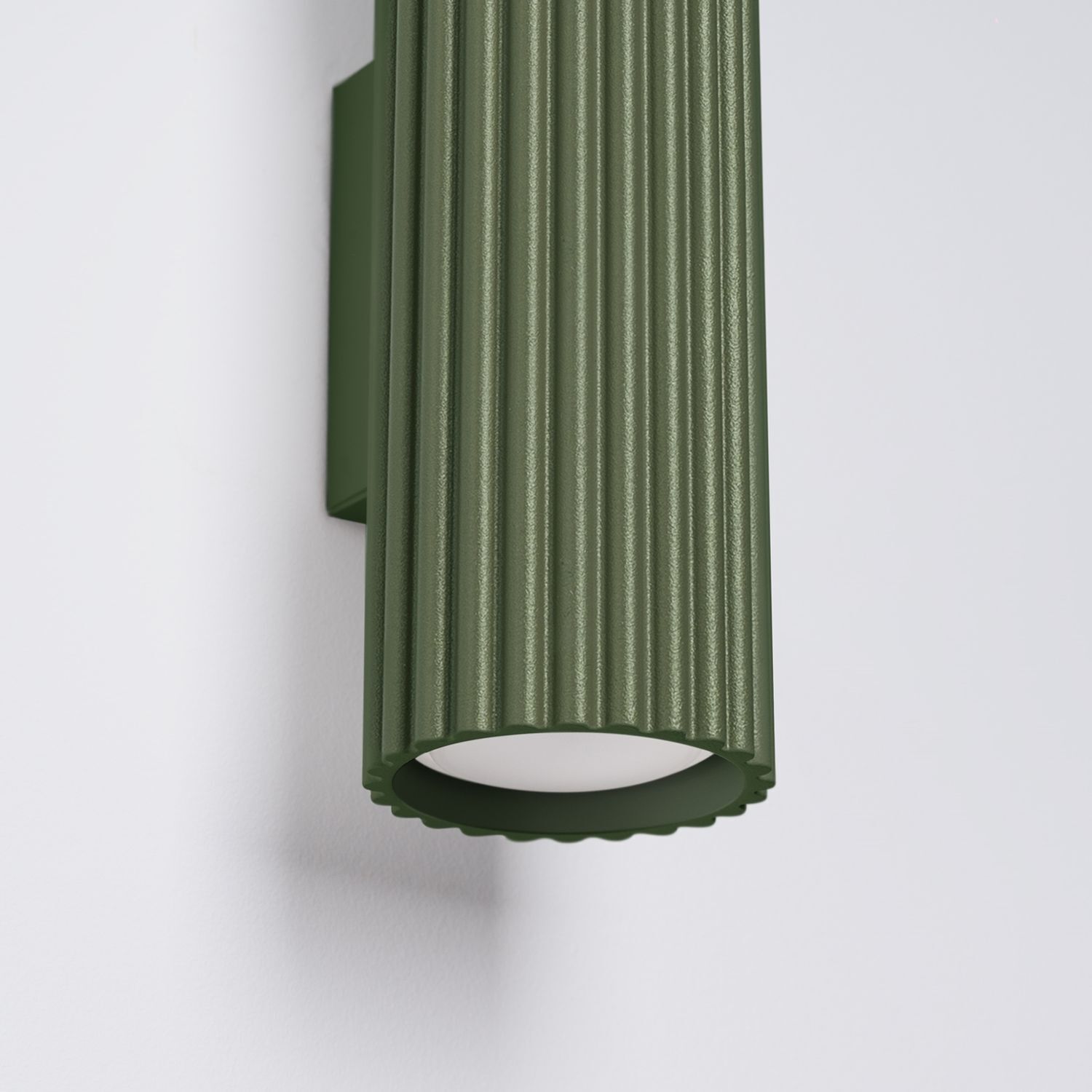 Applique Up Down Aluminium H : 30 cm Vert GU10 2 flammes