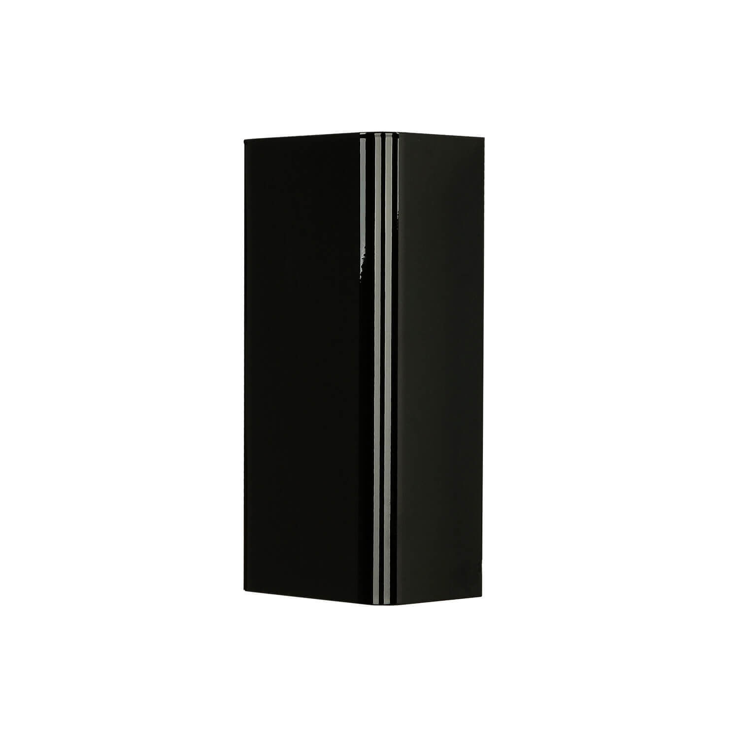 schwarz, rechteckig, glänzend, box, parfümflakon
