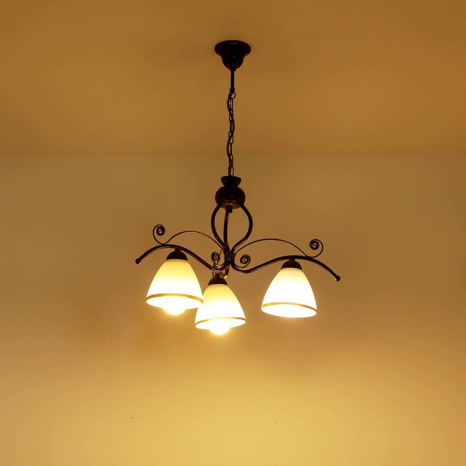 Shabby Noir Suspension 3-flmg Art Nouveau