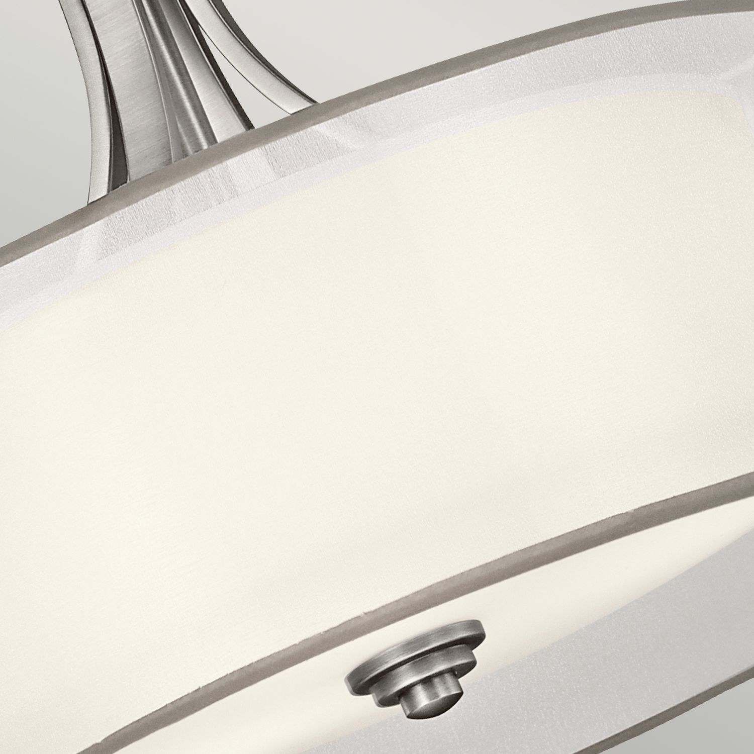 Lampe à suspendre blanc étain antique Ø51cm faible éblouissement 4x E27