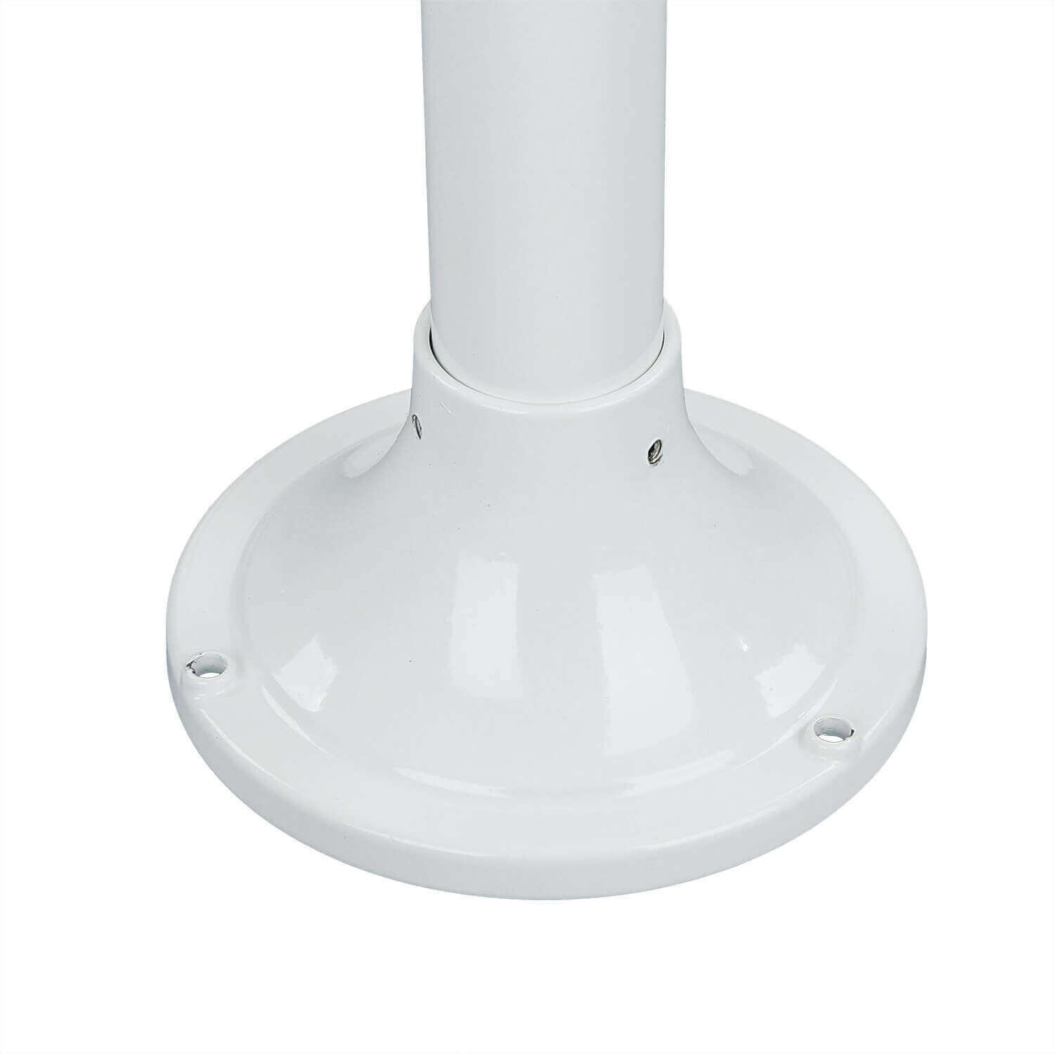 Lampe d'allée laiton massif blanc 100 cm Rustique jardin