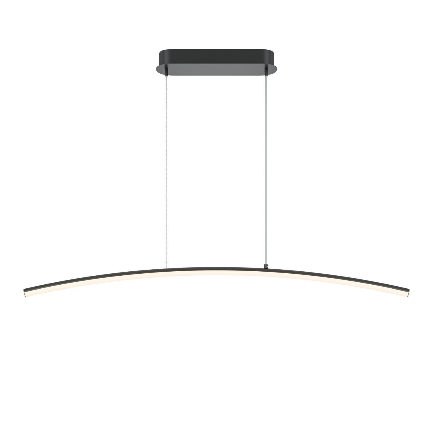 Suspension LED métal H : max. 305,7 cm noir 800 lm