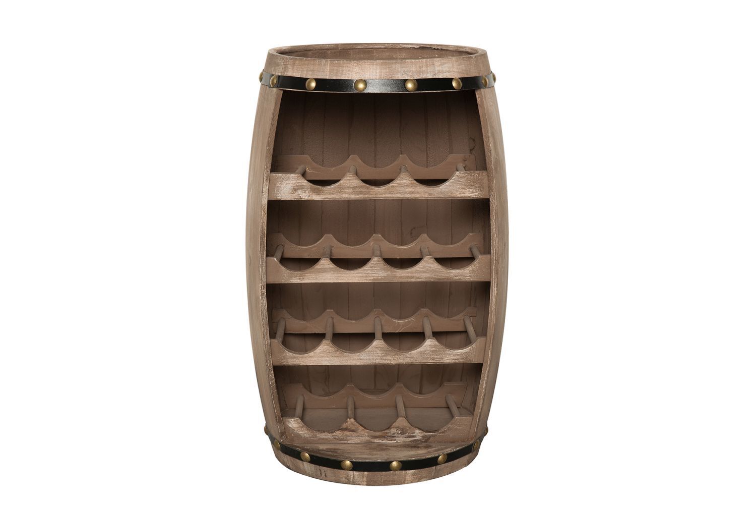 Weinregal Weinfass Design Massivholz Fassbar Holz