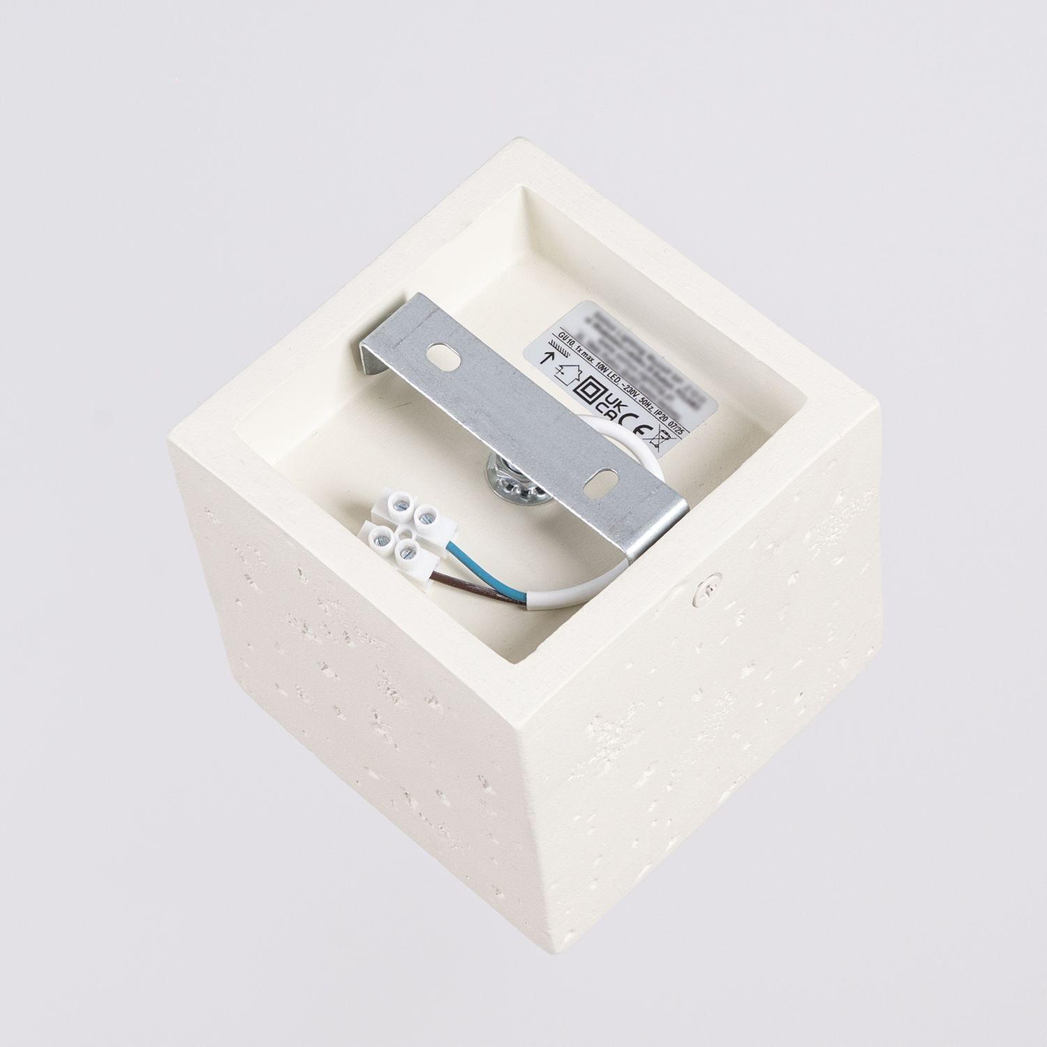 Deckenstrahler Beton Beige GU10 B:10 cm Aufbau Spot