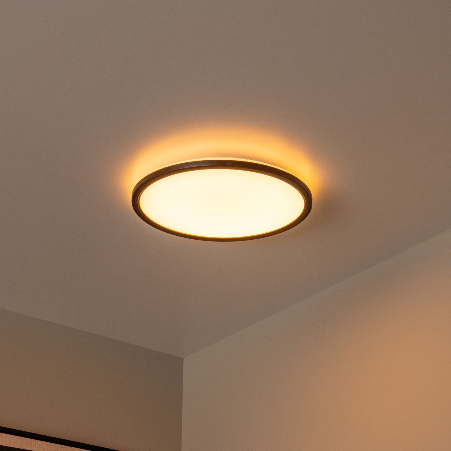 LED Deckenlampe Fernbedienung RGB 2700 K Ø32 cm deckenleuchte, runder lampe, auge licht, interieur licht, deckenlampe
