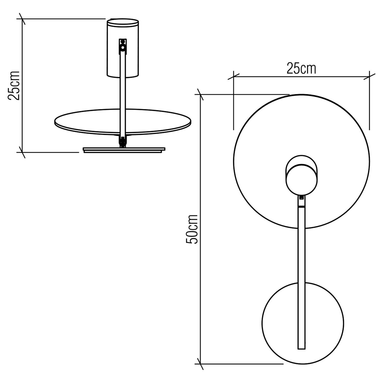Applique en métal teck plaqué bois GU10 hauteur 50 cm