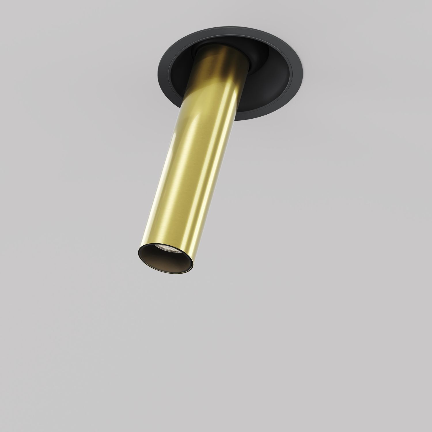 pendant light, gold tube, ceiling light, metall finish, moderner fackel