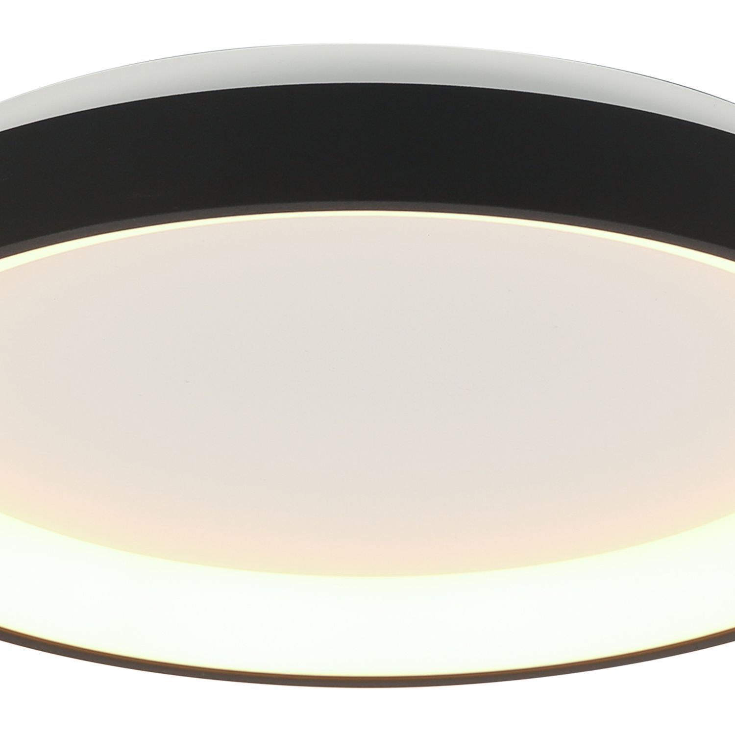 Plafonnier LED Noir Blanc Ø38 cm 30 W confortable