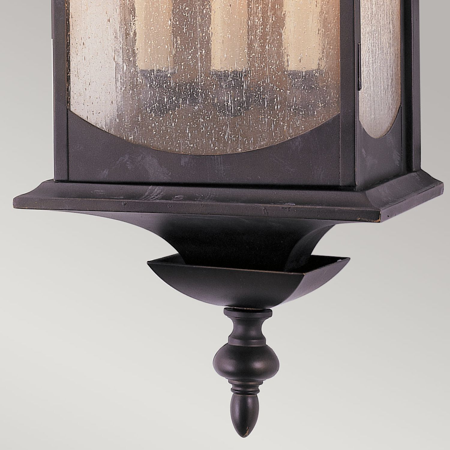 Applique extérieure grande H : 63,8 cm Verre Alu E14 IP44