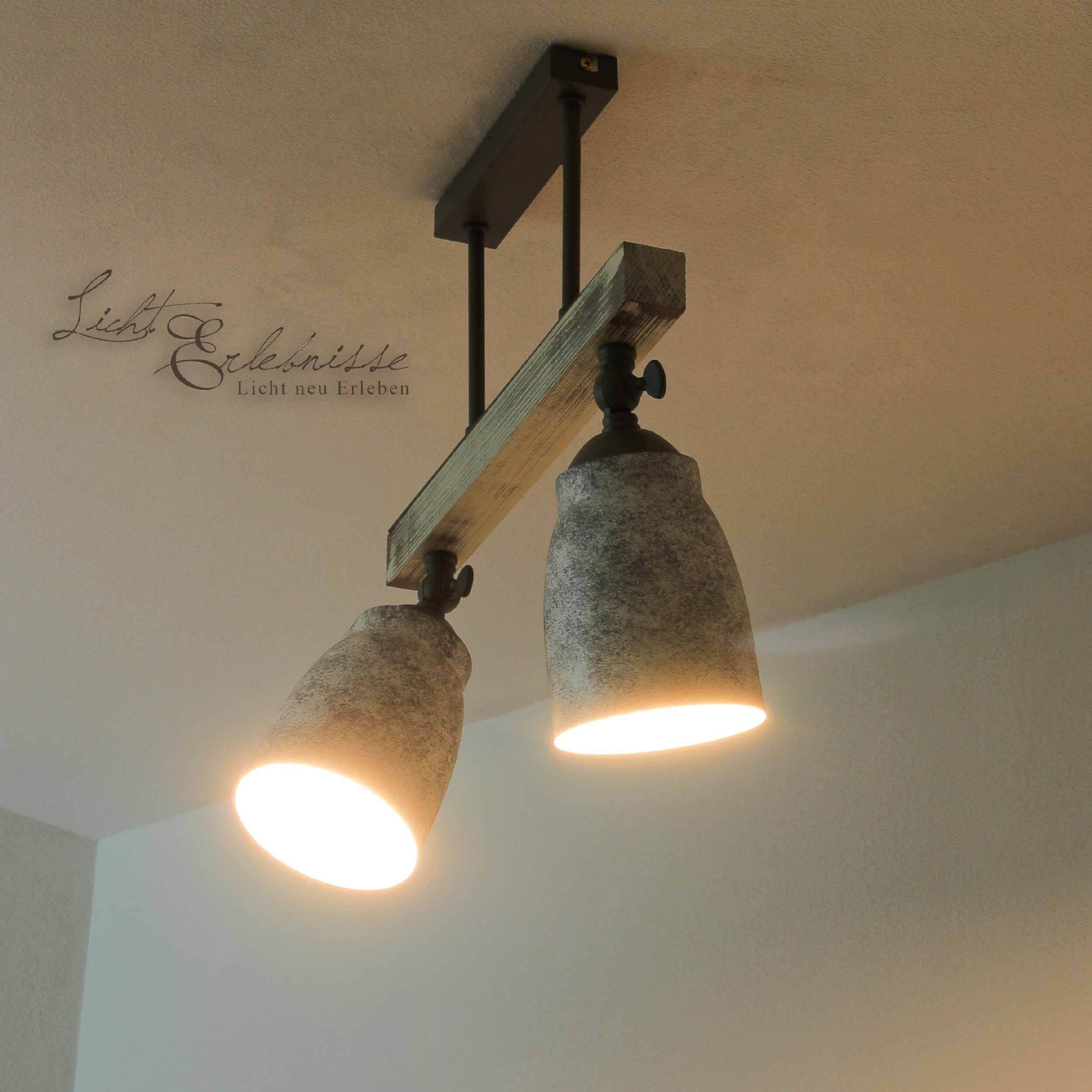 Plafonnier vintage pivotant shabby blanc taupe AGAP Leuchte, Lampe, Deckenleuchte