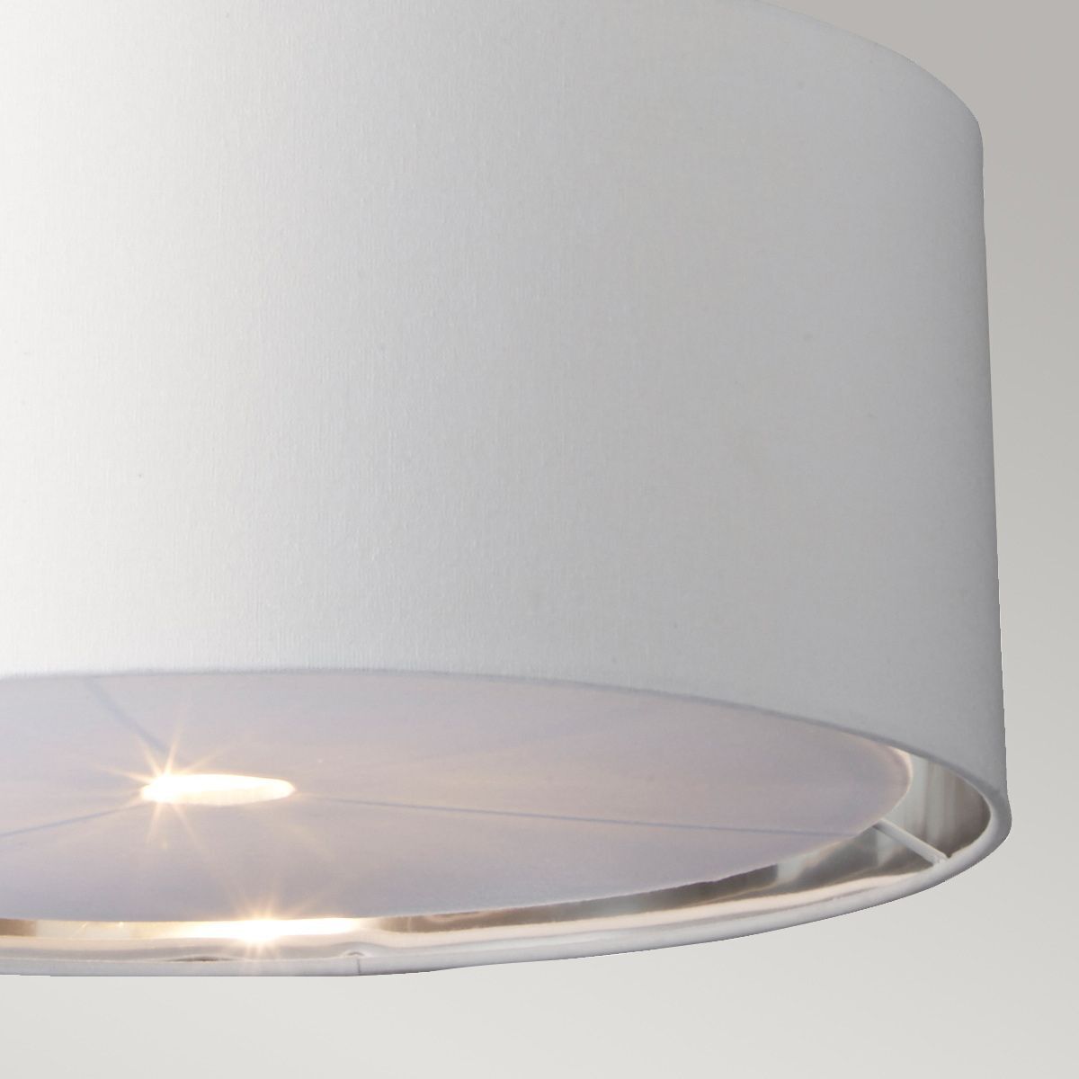 Plafonnier E27 D : 45,5 cm réglable en hauteur Tissu Métal