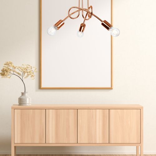 Plafonnier moderne en cuivre Lampe de salon